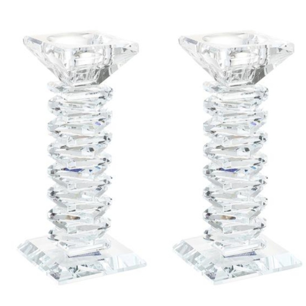 Crystal Eye Votive Candle Holder – Clear Geometric Prism Luxury Decor - Picture 15 of 17